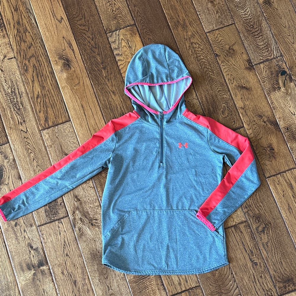 Under Armour Gray Pullover with Red Accents Boys